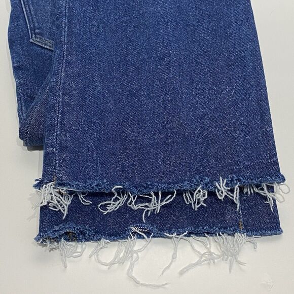 Madewell Cali Demi Boot Raw Hem Jeans Size 23 Raw Smithley Wash High Rise VGUC - Picture 7 of 12